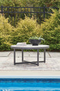 Ocean Beach Gray Outdoor Coffee Table by ASHLEY FURNITURE at Eve Furniture