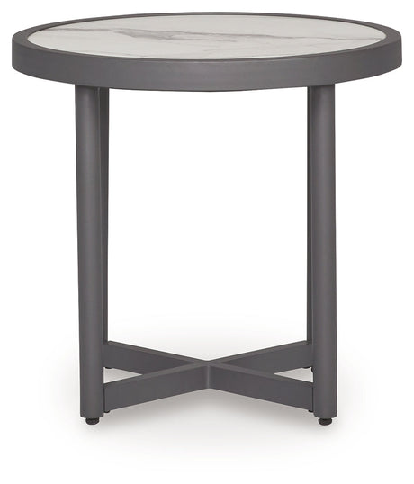 Ocean Beach Gray Outdoor End Table by Ashley at Eve Furniture