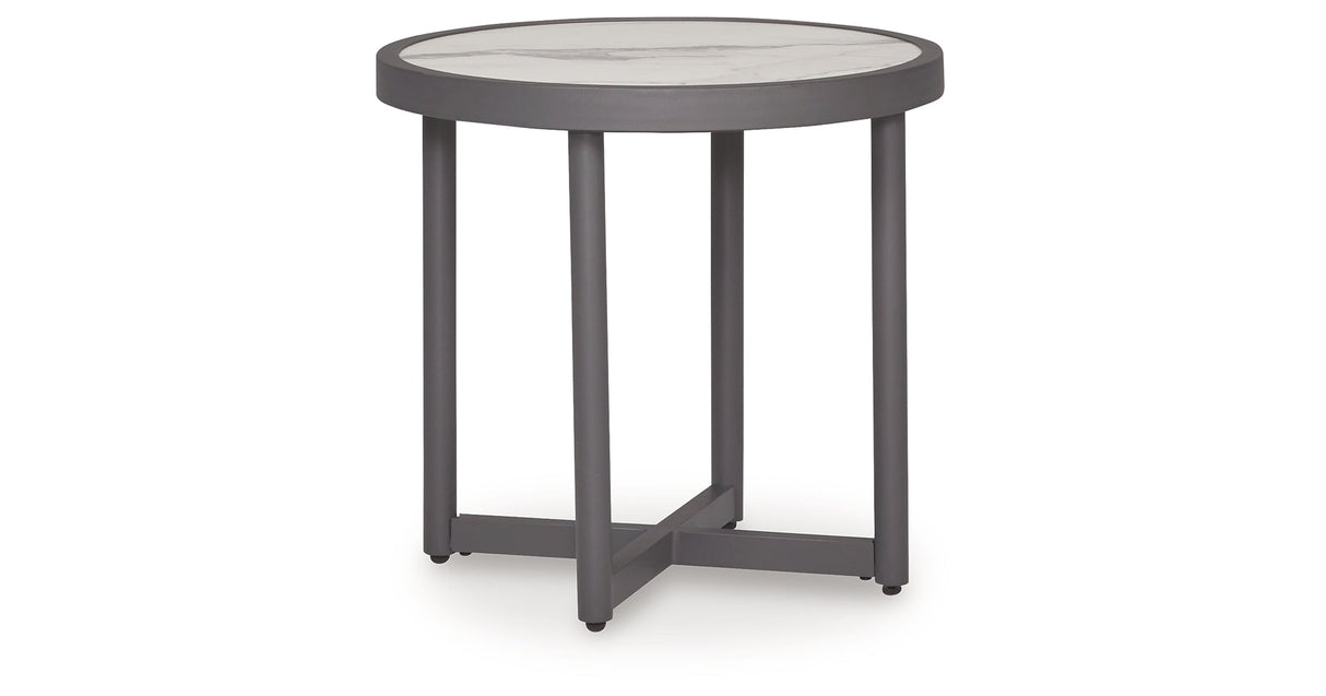 Ocean Beach Gray Outdoor End Table by Ashley at Eve Furniture
