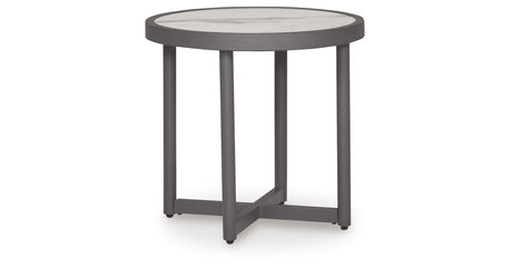 Ocean Beach Gray Outdoor End Table by Ashley at Eve Furniture