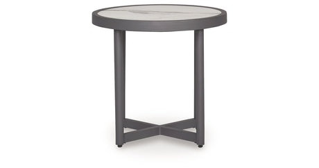 Ocean Beach Gray Outdoor End Table by Ashley at Eve Furniture