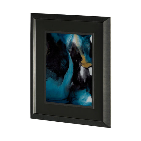 Ocean Currents II by Mercana Studio a Hand Embellished Textured Framed Art Print Matted under Glass by Mercana at Eve Furniture