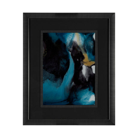 Ocean Currents II by Mercana Studio a Hand Embellished Textured Framed Art Print Matted under Glass by Mercana at Eve Furniture