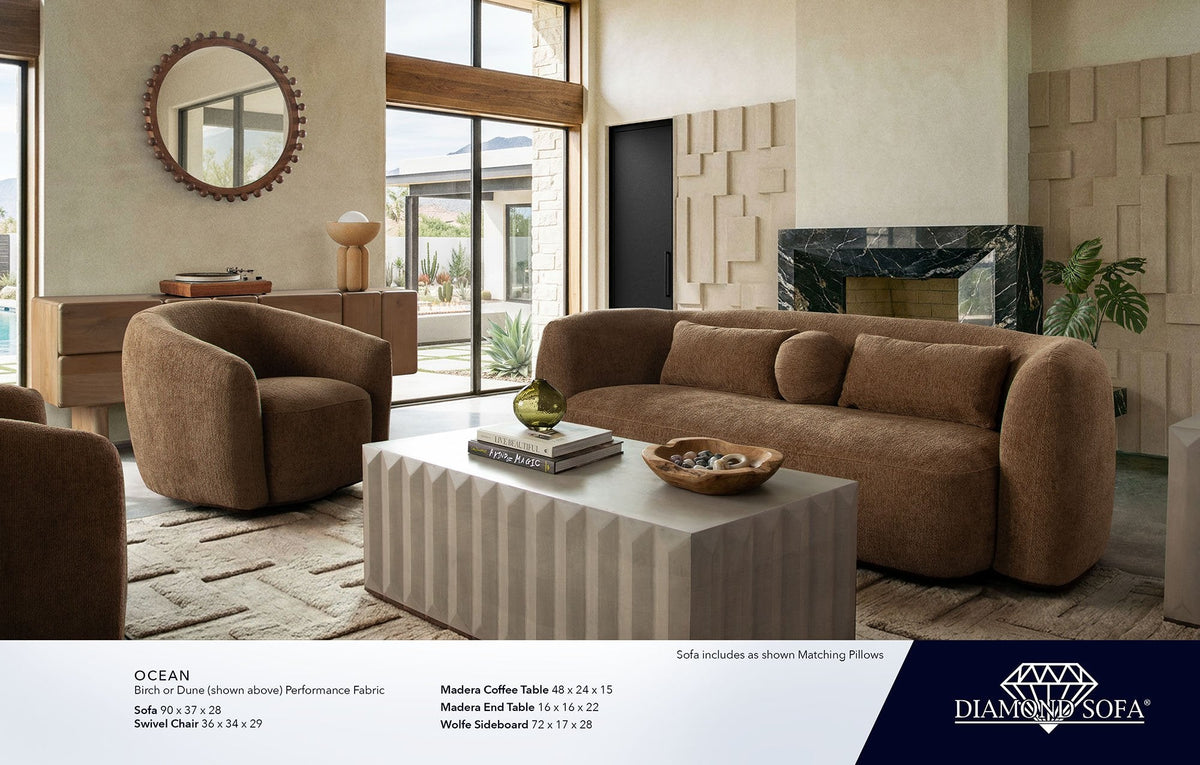 Ocean Dune Performance Fabric Sofa by Diamond Sofa at Eve Furniture