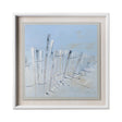 Ocean Fence by Mercana Studio a Hand Embellished Textured Framed Art Print Matted under Glass by Mercana at Eve Furniture