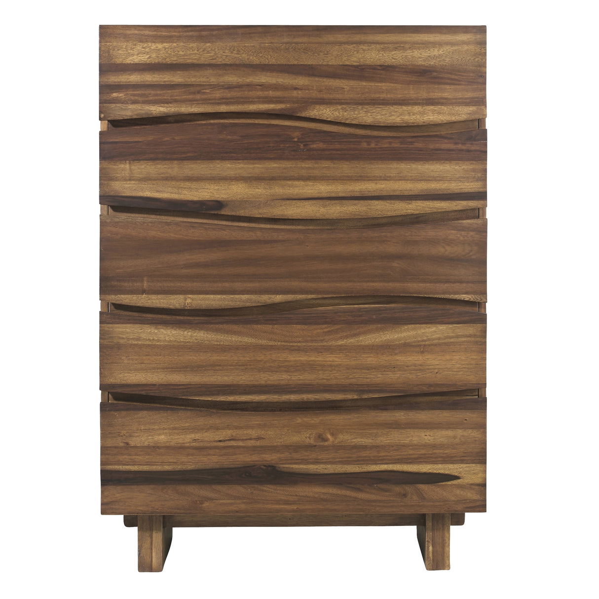 Ocean Five Drawer Solid Wood Chest in Natural Sengon by Modus Furniture at Eve Furniture