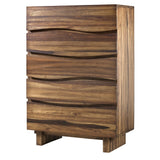 Ocean Five Drawer Solid Wood Chest in Natural Sengon by Modus Furniture at Eve Furniture