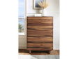 Ocean Five Drawer Solid Wood Chest in Natural Sengon by Modus Furniture at Eve Furniture