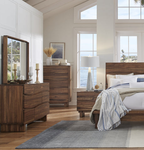 Ocean Six Drawer Solid Wood Dresser in Natural Sengon by Modus Furniture at Eve Furniture