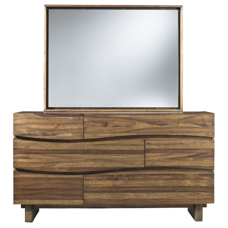 Ocean Six Drawer Solid Wood Dresser in Natural Sengon by Modus Furniture at Eve Furniture