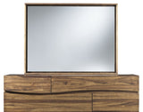 Ocean Solid Wood Floating Glass Mirror in Natural Sengon by Modus Furniture at Eve Furniture