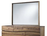 Ocean Solid Wood Floating Glass Mirror in Natural Sengon by Modus Furniture at Eve Furniture