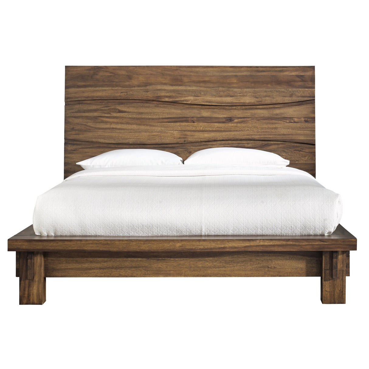 Ocean Solid Wood Queen Platform Bed in Natural Sengon by Modus Furniture at Eve Furniture