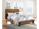 Ocean Solid Wood Queen Platform Bed in Natural Sengon by Modus Furniture at Eve Furniture