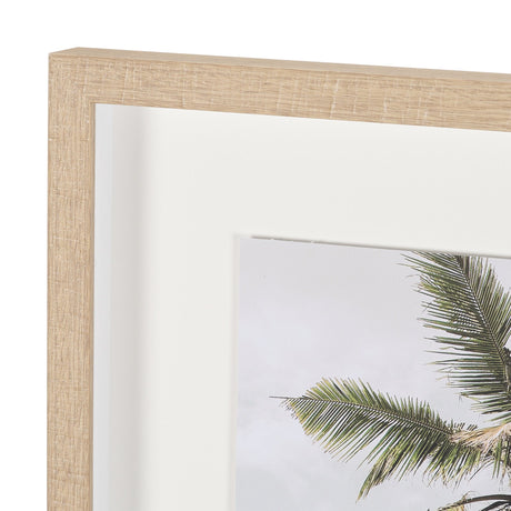 Oceanside Palms by Shot By Clint Framed Photo Print Matted under Glass by Mercana at Eve Furniture