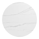 Oceanveil White Outdoor Round Dining Table by Zuomod at Eve Furniture