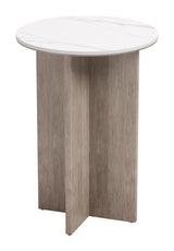 Oceanveil White Outdoor Side Table by Zuomod at Eve Furniture