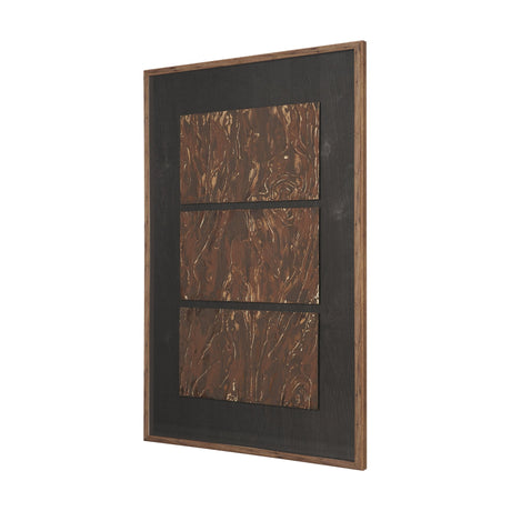 Ochre Drift by Mercana Studio Handmade Original Framed Artwork Matted under Glass by Mercana at Eve Furniture
