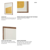 Ochre Horizon by Mercana Studio Textured Framed Artwork Matted under Glass by Mercana at Eve Furniture
