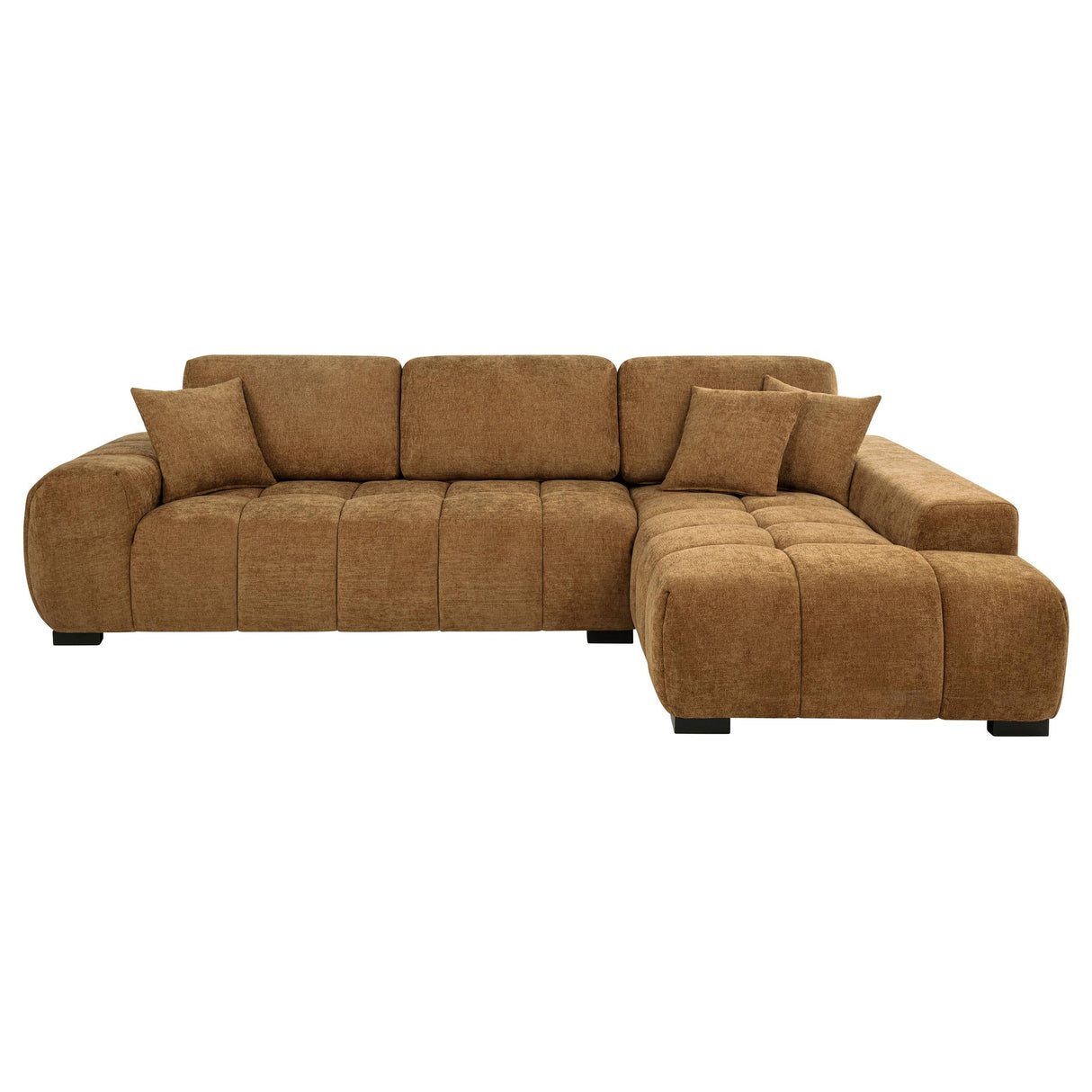 Octavia Amber Fabric Upholstered Sectional Chaise Sofa by Coaster at Eve Furniture