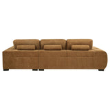 Octavia Amber Fabric Upholstered Sectional Chaise Sofa by Coaster at Eve Furniture