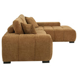 Octavia Amber Fabric Upholstered Sectional Chaise Sofa by Coaster at Eve Furniture