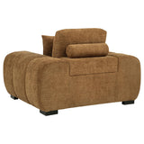 Octavia Amber Fabric Upholstered Track Arm Accent Chair by Coaster at Eve Furniture