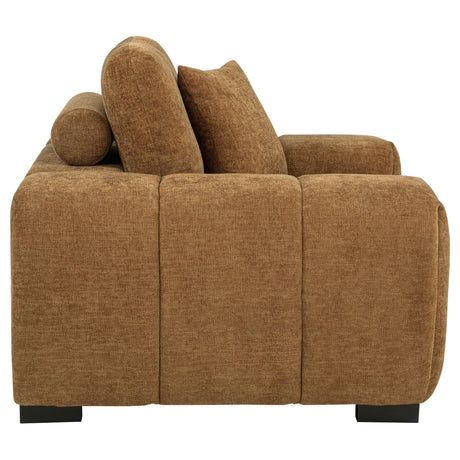 Octavia Amber Fabric Upholstered Track Arm Accent Chair by Coaster at Eve Furniture