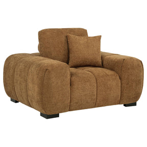 Octavia Amber Fabric Upholstered Track Arm Accent Chair by Coaster at Eve Furniture