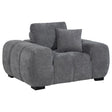 Octavia Charcoal Gray Track Arm Accent Chair by Coaster at Eve Furniture