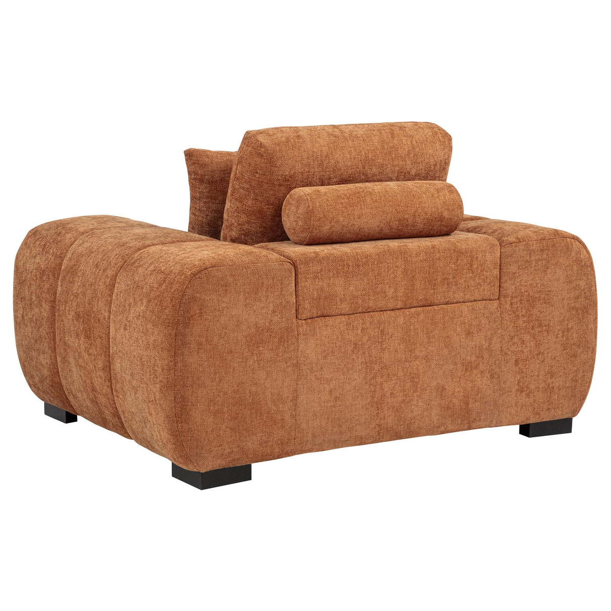 Octavia Orange Fabric Upholstered Track Arm Accent Chair by Coaster at Eve Furniture