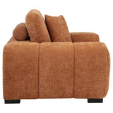 Octavia Orange Fabric Upholstered Track Arm Accent Chair by Coaster at Eve Furniture