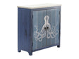 Octopus Blue/White Cabinet by Crestview at Eve Furniture