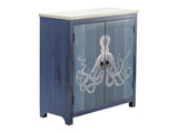 Octopus Blue/White Cabinet by Crestview at Eve Furniture