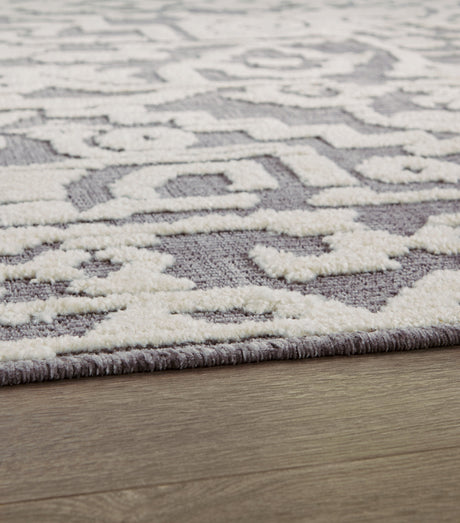 Oddetteley Gray/Ivory Large Rug