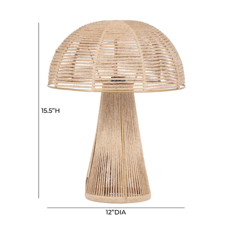 Oddy Jute Table Lamp by TOV Furniture at Eve Furniture