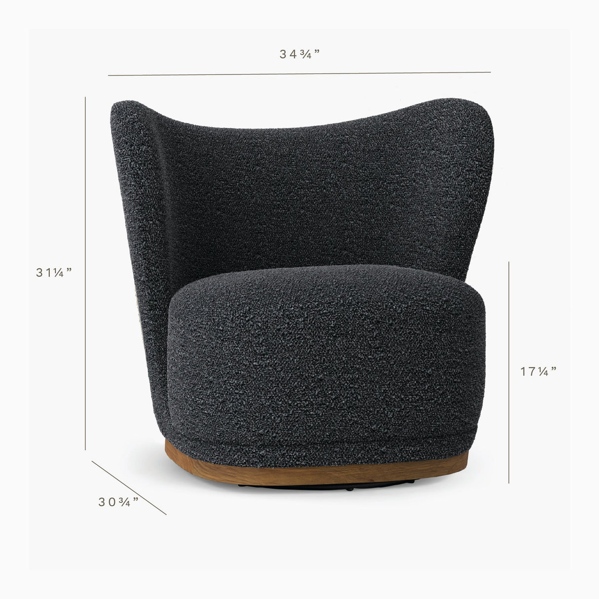 Odell Swivel Chair by Co.House Designs at Eve Furniture