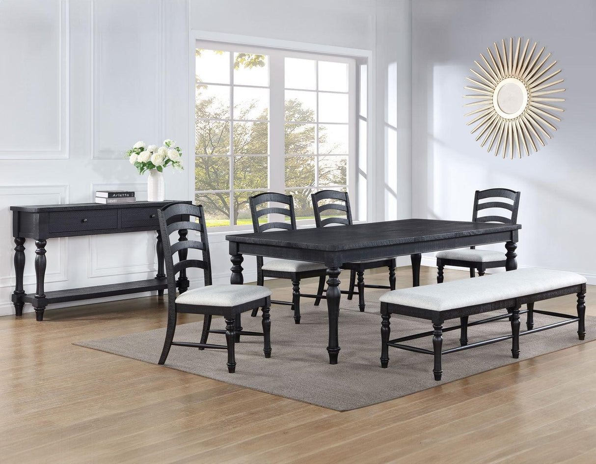 Odessa 66-84-inch Dining Table w/18-inch leaf by Steve Silver at Eve Furniture