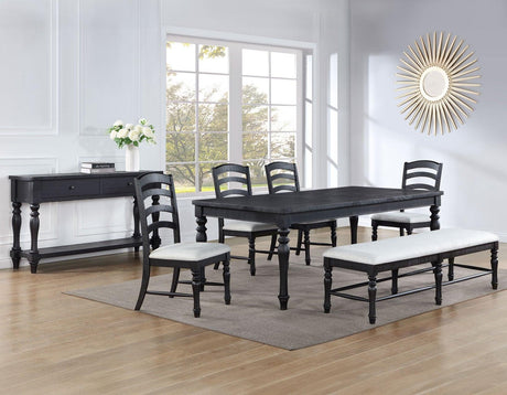 Odessa 66-84-inch Dining Table w/18-inch leaf by Steve Silver at Eve Furniture