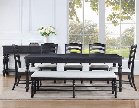 Odessa 66-84-inch Dining Table w/18-inch leaf by Steve Silver at Eve Furniture