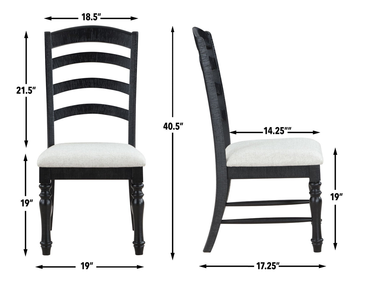Odessa Black Dining Room Set by Steve Silver at Eve Furniture