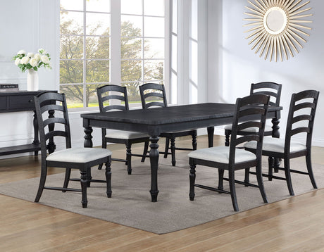 Odessa Black Dining Room Set by Steve Silver at Eve Furniture