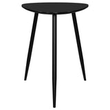 Odessa Black Triangular Solid Wood End Table by Coaster at Eve Furniture