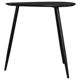 Odessa Black Triangular Solid Wood End Table by Coaster at Eve Furniture