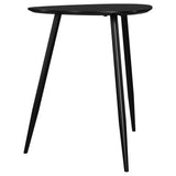 Odessa Black Triangular Solid Wood End Table by Coaster at Eve Furniture