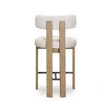 Odessa Cream Performance Fabric Counter Stool by TOV Furniture at Eve Furniture