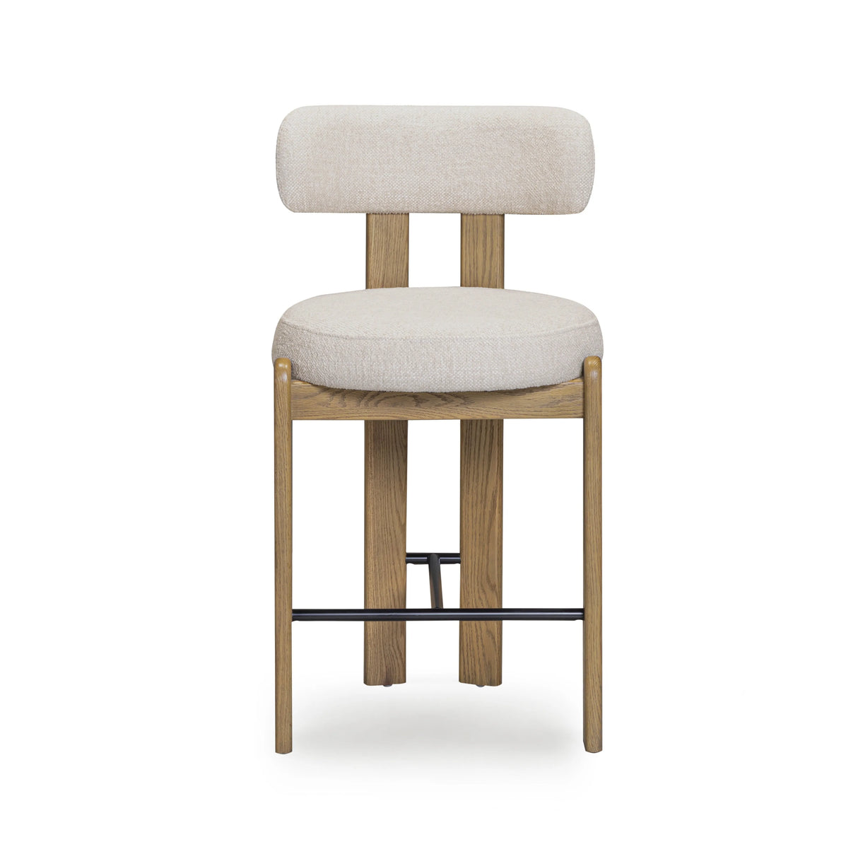 Odessa Cream Performance Fabric Counter Stool by TOV Furniture at Eve Furniture