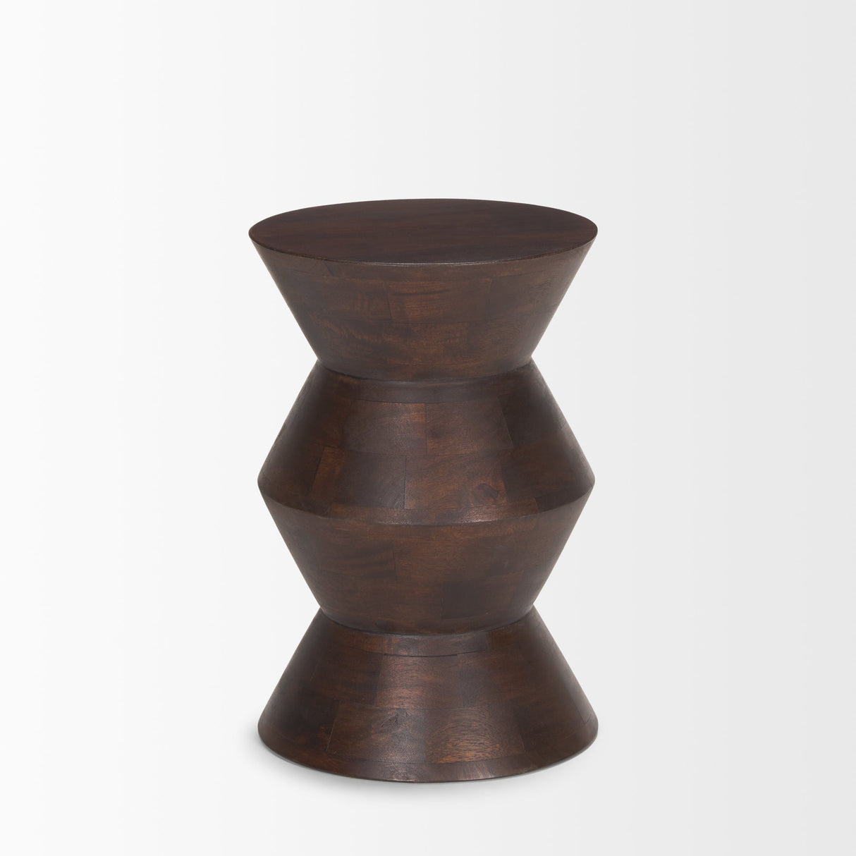 Odessa Dark Brown Wood Accent Table by Mercana at Eve Furniture