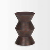Odessa Dark Brown Wood Accent Table by Mercana at Eve Furniture