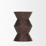 Odessa Dark Brown Wood Accent Table by Mercana at Eve Furniture